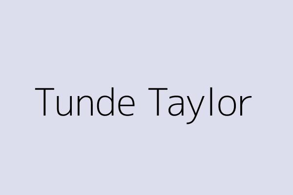 Tunde Taylor